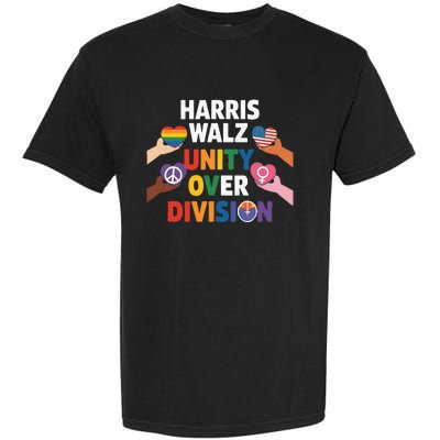 Harris Walz Bridging AmericaS Divide Garment-Dyed Heavyweight T-Shirt