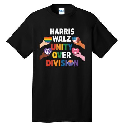 Harris Walz Bridging AmericaS Divide Tall T-Shirt