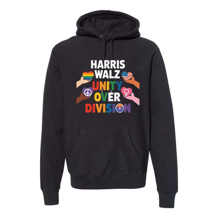 Harris Walz Bridging AmericaS Divide Premium Hoodie