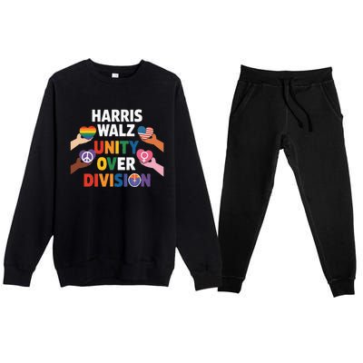 Harris Walz Bridging AmericaS Divide Premium Crewneck Sweatsuit Set