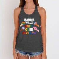 Harris Walz Bridging AmericaS Divide Women's Knotted Racerback Tank