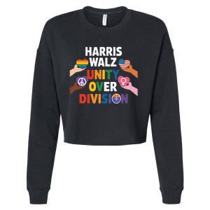 Harris Walz Bridging AmericaS Divide Cropped Pullover Crew