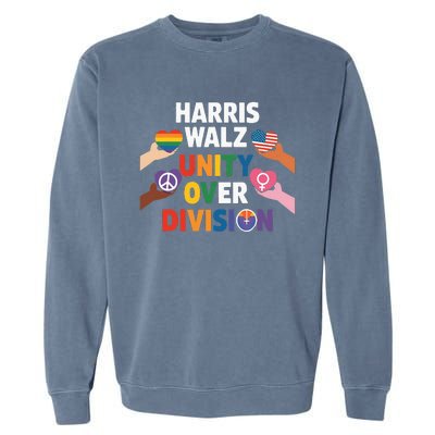 Harris Walz Bridging AmericaS Divide Garment-Dyed Sweatshirt