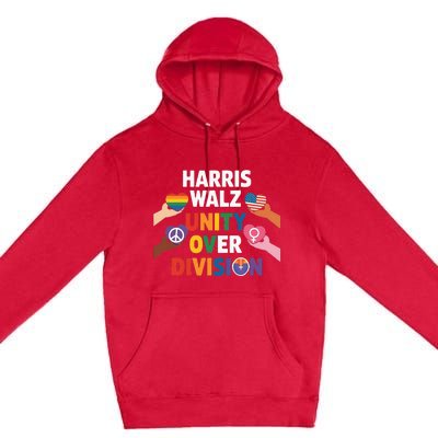 Harris Walz Bridging AmericaS Divide Premium Pullover Hoodie