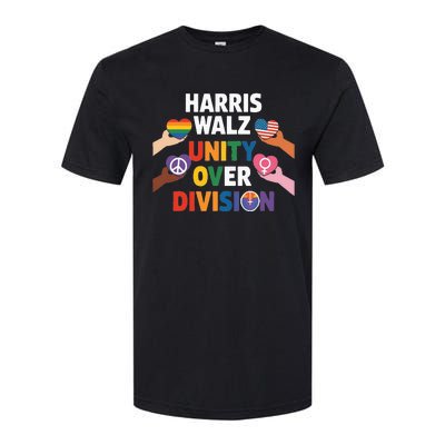 Harris Walz Bridging AmericaS Divide Softstyle CVC T-Shirt