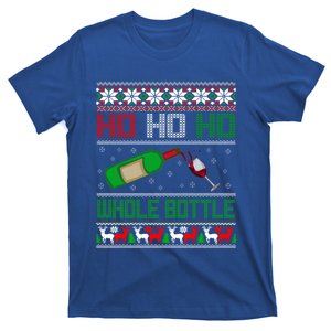 Ho Whole Bottle Funny Wine Ugly Christmas Gift T-Shirt