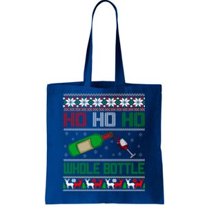 Ho Whole Bottle Funny Wine Ugly Christmas Gift Tote Bag