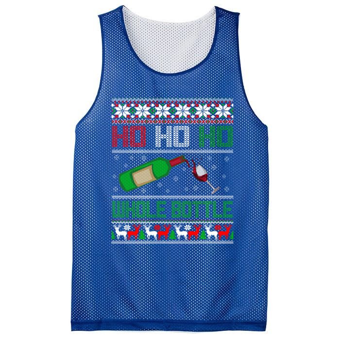 Ho Whole Bottle Funny Wine Ugly Christmas Gift Mesh Reversible Basketball Jersey Tank