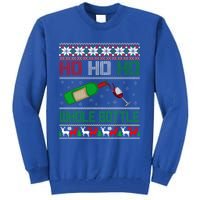 Ho Whole Bottle Funny Wine Ugly Christmas Gift Tall Sweatshirt