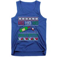 Ho Whole Bottle Funny Wine Ugly Christmas Gift Tank Top