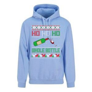 Ho Whole Bottle Funny Wine Ugly Christmas Gift Unisex Surf Hoodie