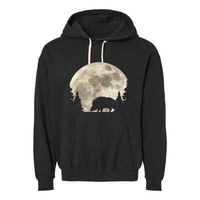 Hunter Wild Boar Keiler Wildsau Hunting Hunter Garment-Dyed Fleece Hoodie