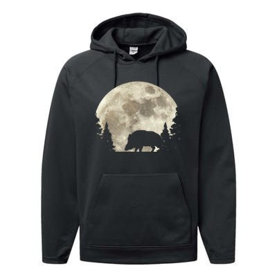 Hunter Wild Boar Keiler Wildsau Hunting Hunter Performance Fleece Hoodie