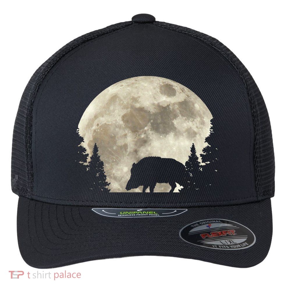Hunter Wild Boar Keiler Wildsau Hunting Hunter Flexfit Unipanel Trucker Cap