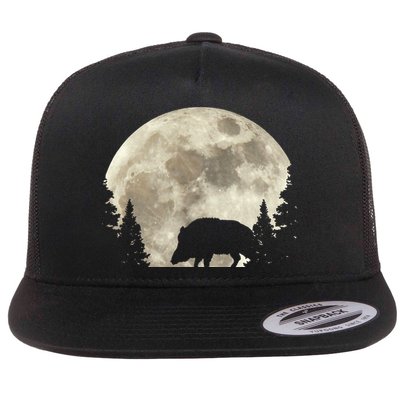 Hunter Wild Boar Keiler Wildsau Hunting Hunter Flatbill Hat