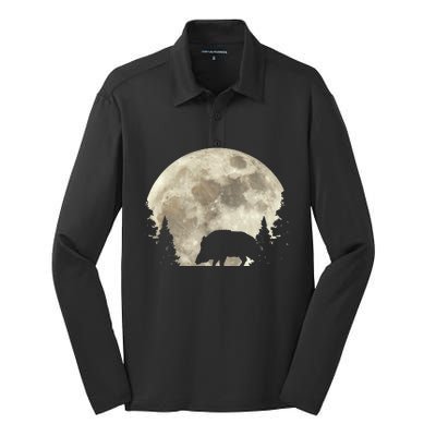 Hunter Wild Boar Keiler Wildsau Hunting Hunter Silk Touch Performance Long Sleeve Polo