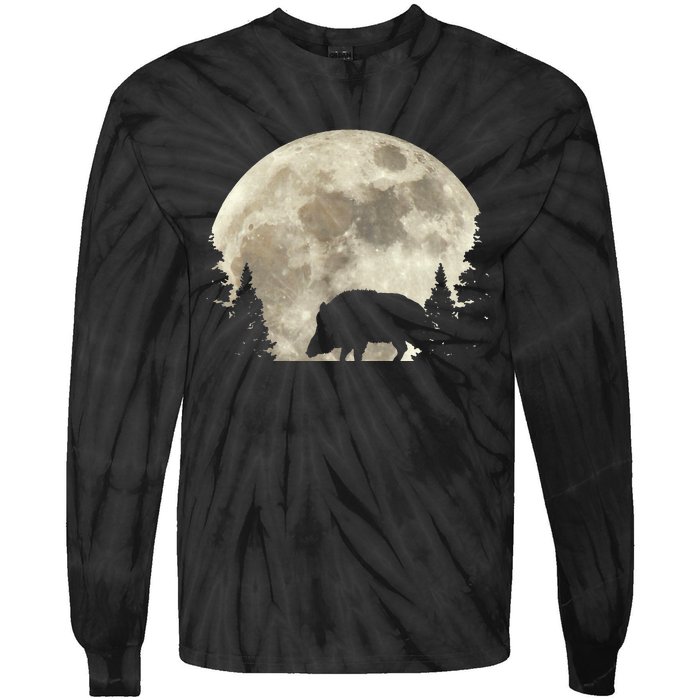 Hunter Wild Boar Keiler Wildsau Hunting Hunter Tie-Dye Long Sleeve Shirt