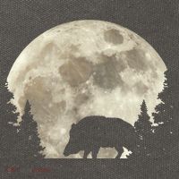 Hunter Wild Boar Keiler Wildsau Hunting Hunter Cotton Canvas Backpack