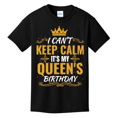 husband wife birthday Gift It's my Queen's Birthday Kids T-Shirt