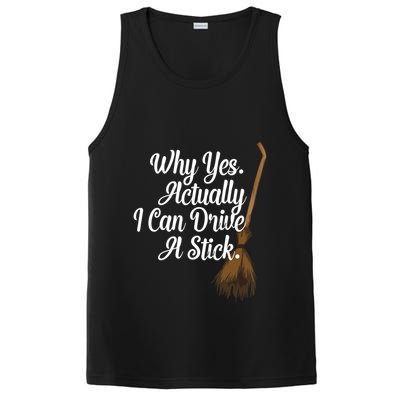 Halloween Witch Broom Why Yes Actually I Can Drive A Stick Gift PosiCharge Competitor Tank