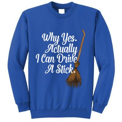 Halloween Witch Broom Why Yes Actually I Can Drive A Stick Gift Sweatshirt