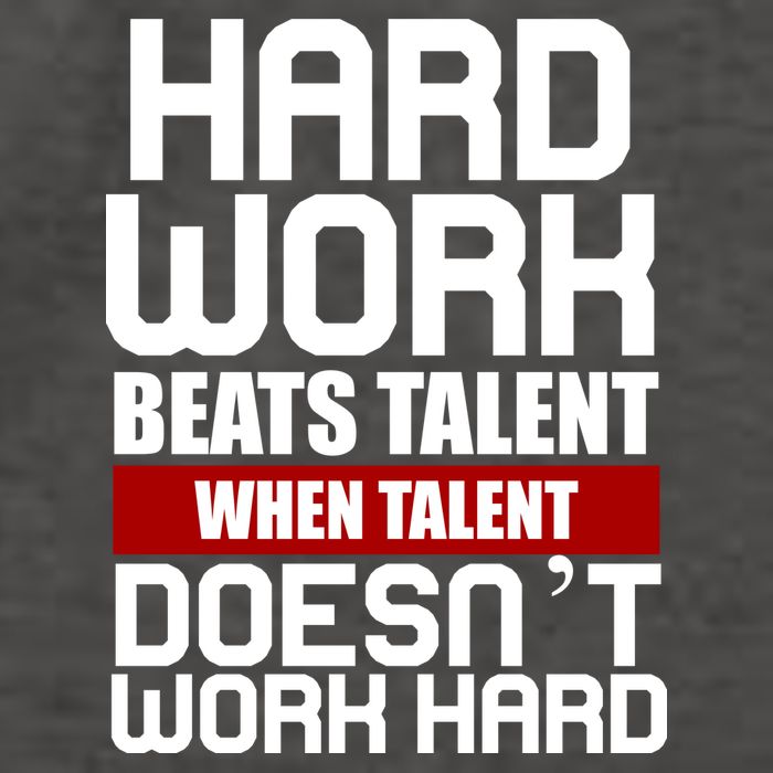 Hard Work Beats Talent When Talent Doesn't Work Hard Vector Backpack