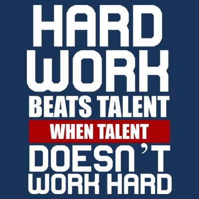 Hard Work Beats Talent When Talent Doesn't Work Hard T-Shirt