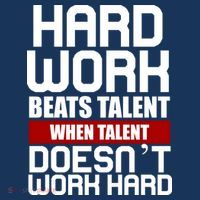 Hard Work Beats Talent When Talent Doesn't Work Hard Tall T-Shirt