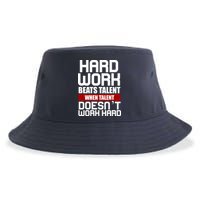 Hard Work Beats Talent When Talent Doesn't Work Hard Sustainable Bucket Hat