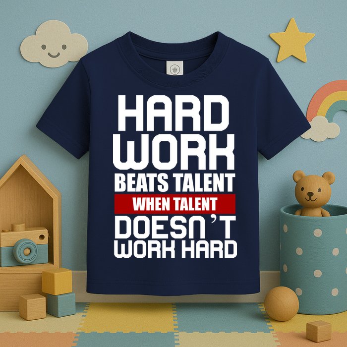 Hard Work Beats Talent When Talent Doesn't Work Hard Toddler T-Shirt