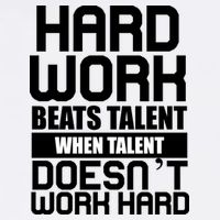 Hard Work Beats Talent When Talent Doesn't Work Hard Garment-Dyed Sweatshirt