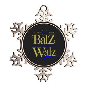 Harris Walz Balz To The Walz 2024 Presidential Election Metallic Star Ornament