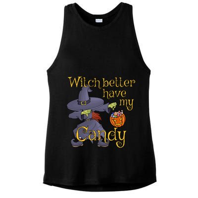 Halloween Witch Better Have My Candy Gift Ladies PosiCharge Tri-Blend Wicking Tank