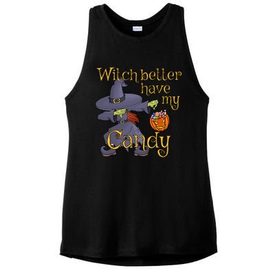 Halloween Witch Better Have My Candy Gift Ladies PosiCharge Tri-Blend Wicking Tank