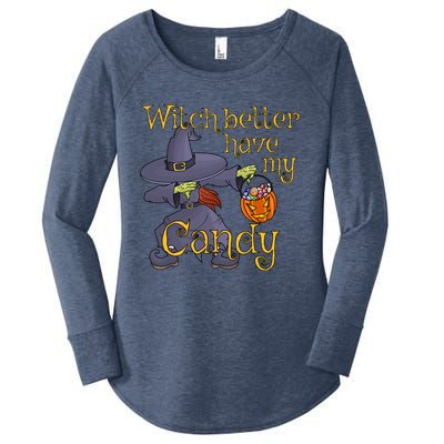 Halloween Witch Better Have My Candy Gift Women's Perfect Tri Tunic Long Sleeve Shirt