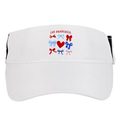 Heart Warrior Chd Awareness Heart Disease Coquette Bow Adult Drive Performance Visor
