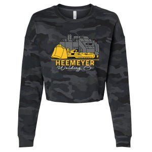 Heemeyer Welding Company Bulldozer Equipment Heavy Machinery Cropped Pullover Crew