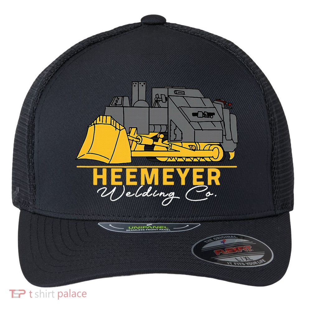 Heemeyer Welding Company Bulldozer Equipment Heavy Machinery Flexfit Unipanel Trucker Cap
