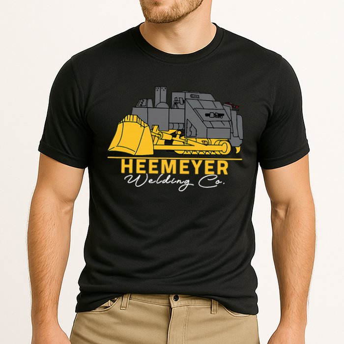Heemeyer Welding Company Bulldozer Equipment Heavy Machinery Cooling Performance Crew T-Shirt