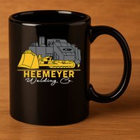 Heemeyer Welding Company Bulldozer Equipment Heavy Machinery 11oz C Handle Ceramic Mug