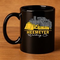 Heemeyer Welding Company Bulldozer Equipment Heavy Machinery 11oz C Handle Ceramic Mug