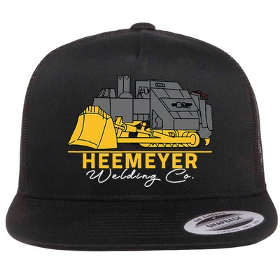 Heemeyer Welding Company Bulldozer Equipment Heavy Machinery Flat Bill Trucker Hat