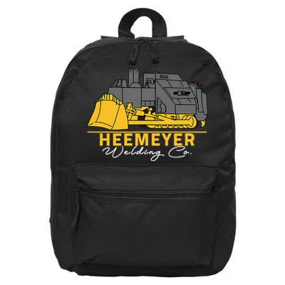 Heemeyer Welding Company Bulldozer Equipment Heavy Machinery 16 in Basic Backpack