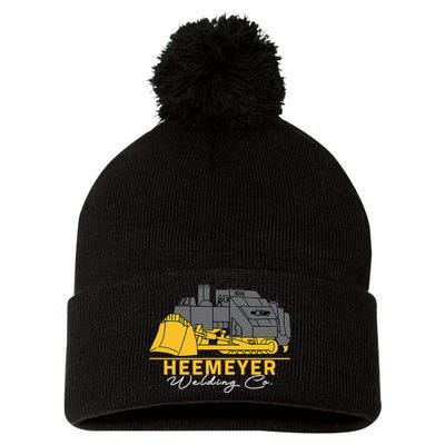 Heemeyer Welding Company Bulldozer Equipment Heavy Machinery Pom Pom 12in Knit Beanie