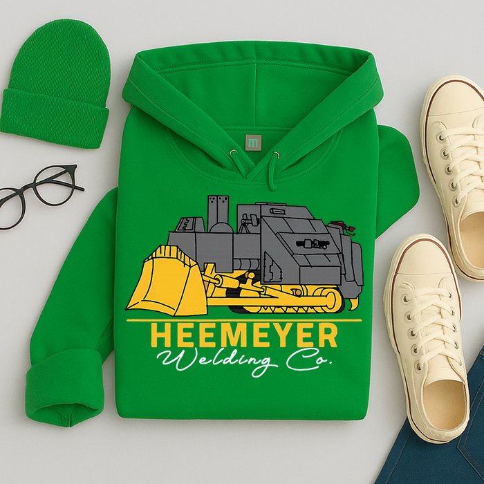 Heemeyer Welding Company Bulldozer Equipment Heavy Machinery Hoodie