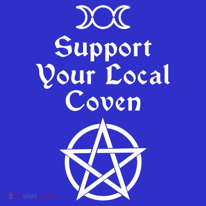 Halloween Witch Costume Support Your Local Coven Funny Gift T-Shirt
