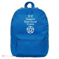 Halloween Witch Costume Support Your Local Coven Funny Gift 16 in Basic Backpack