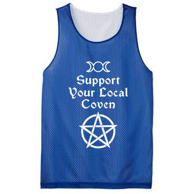 Halloween Witch Costume Support Your Local Coven Funny Gift Mesh Reversible Basketball Jersey Tank