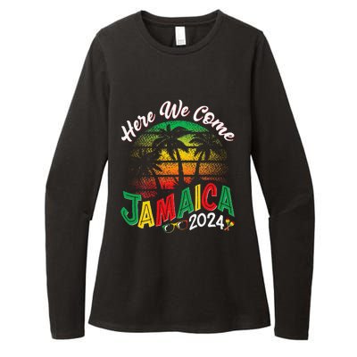 Here We Come Jamaica 2024 Trip Family Summer Vacation Womens CVC Long Sleeve Shirt