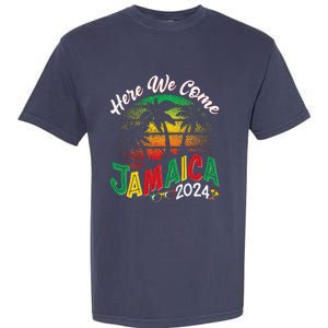 Here We Come Jamaica 2024 Trip Family Summer Vacation Garment-Dyed Heavyweight T-Shirt